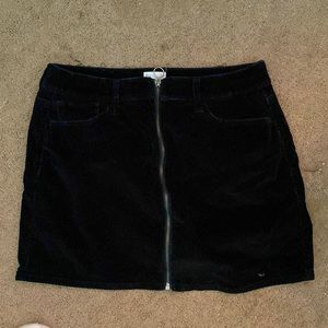 So Brand Velvet Black Skirt